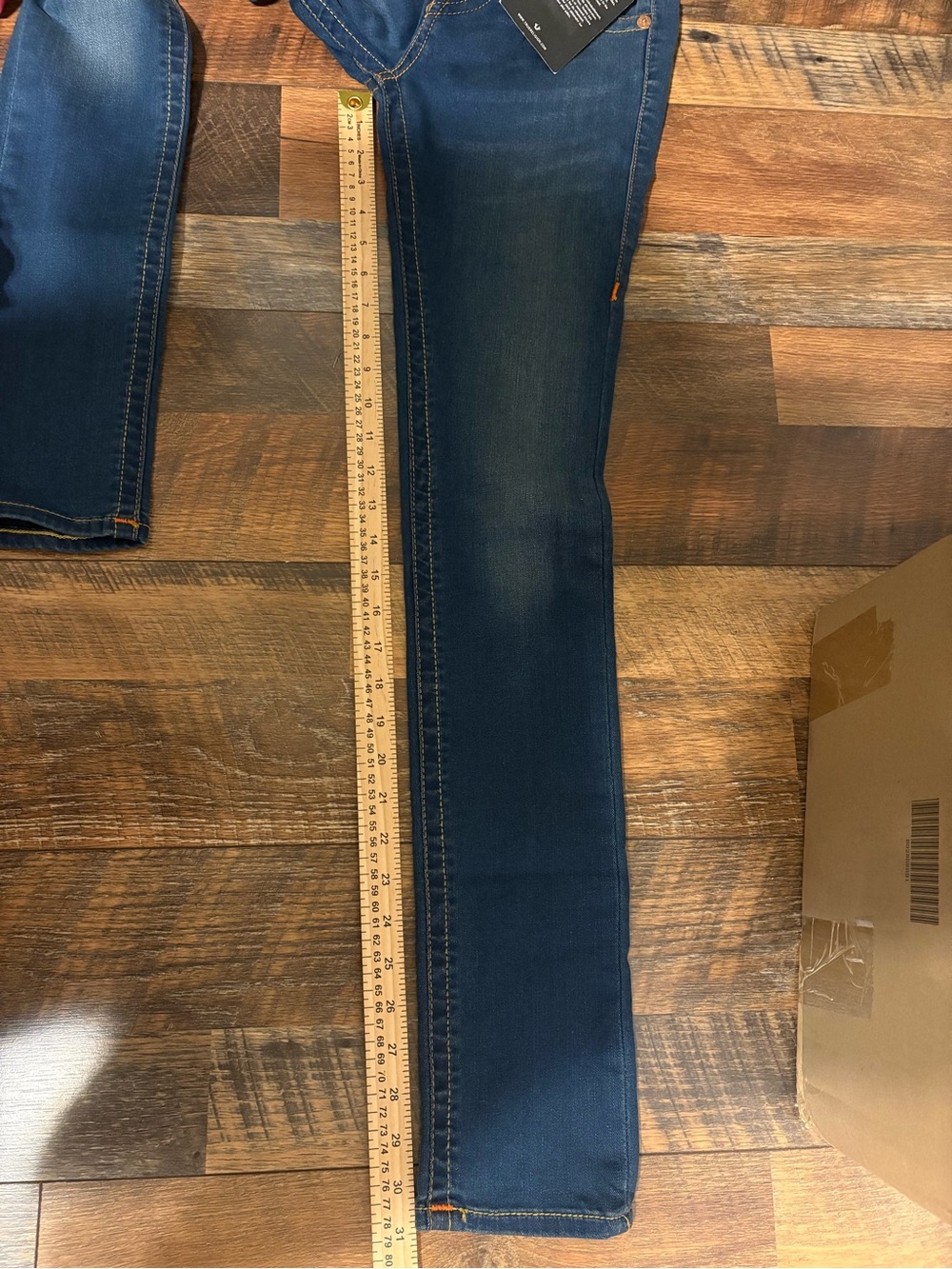 True Religion Low Rise Skinny Jeans Dark Wash Blue Stretch Women's Size 26 - Picture 9 of 9